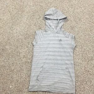 A no sleeve hoodie